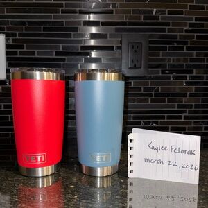 Various YETI cups